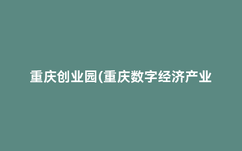 重庆创业园(重庆数字经济产业园)
